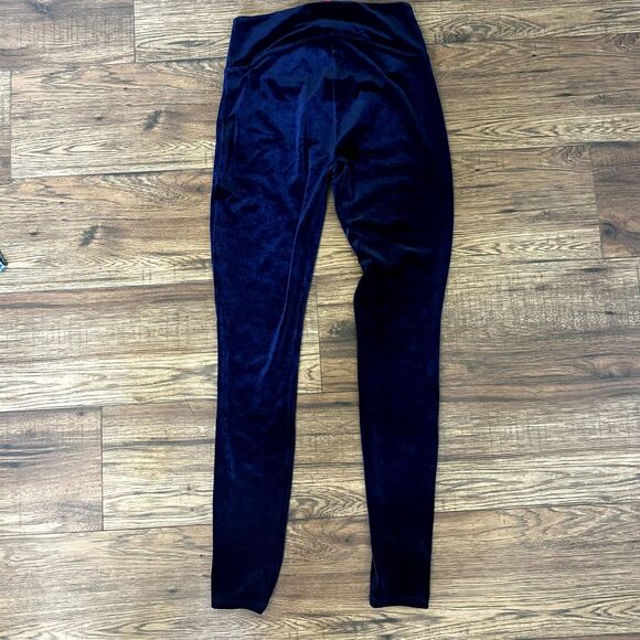 Spanx Blue Velvet Leggings Womens XL EUC Color Lapis - Picture 5 of 6